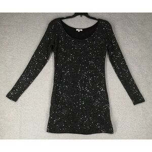 Buffalo David Bitton Party Dress Women Size S Long Sleeve Embellished Lined